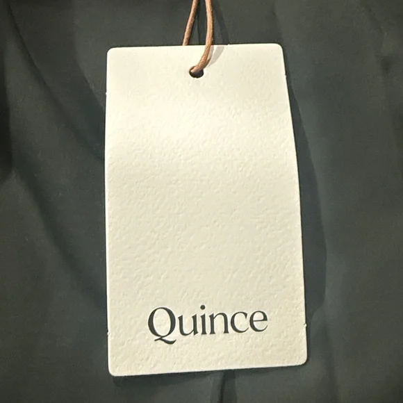 Quince Featherless Quilted Long Puffer Jacket Vendant Pine NWT Women’s Large